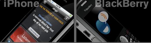 Vlingo for iPhones and BlackBerry Smart Phones